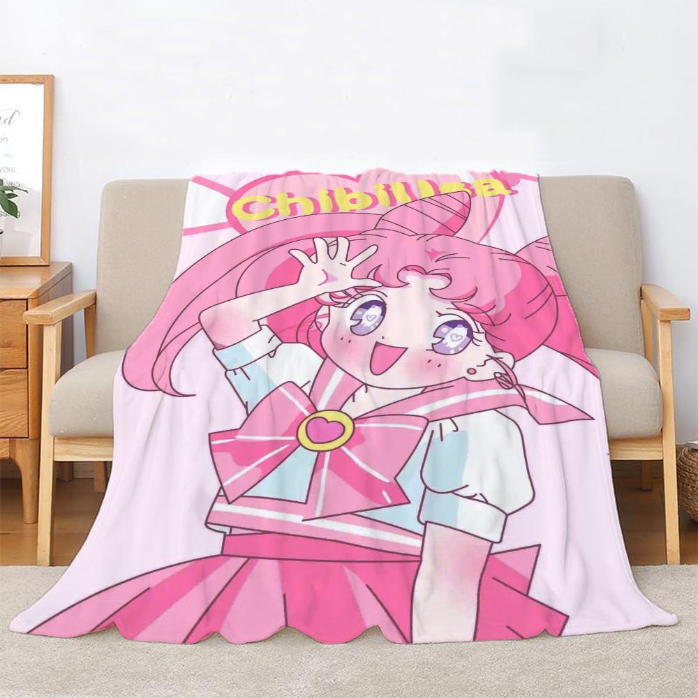 Beauty Warrior Anime Blanket King Size Beach Towel Warm Winter Blankets for Sofa Knitted Plaid Luxury Bedding Home Interior Knee