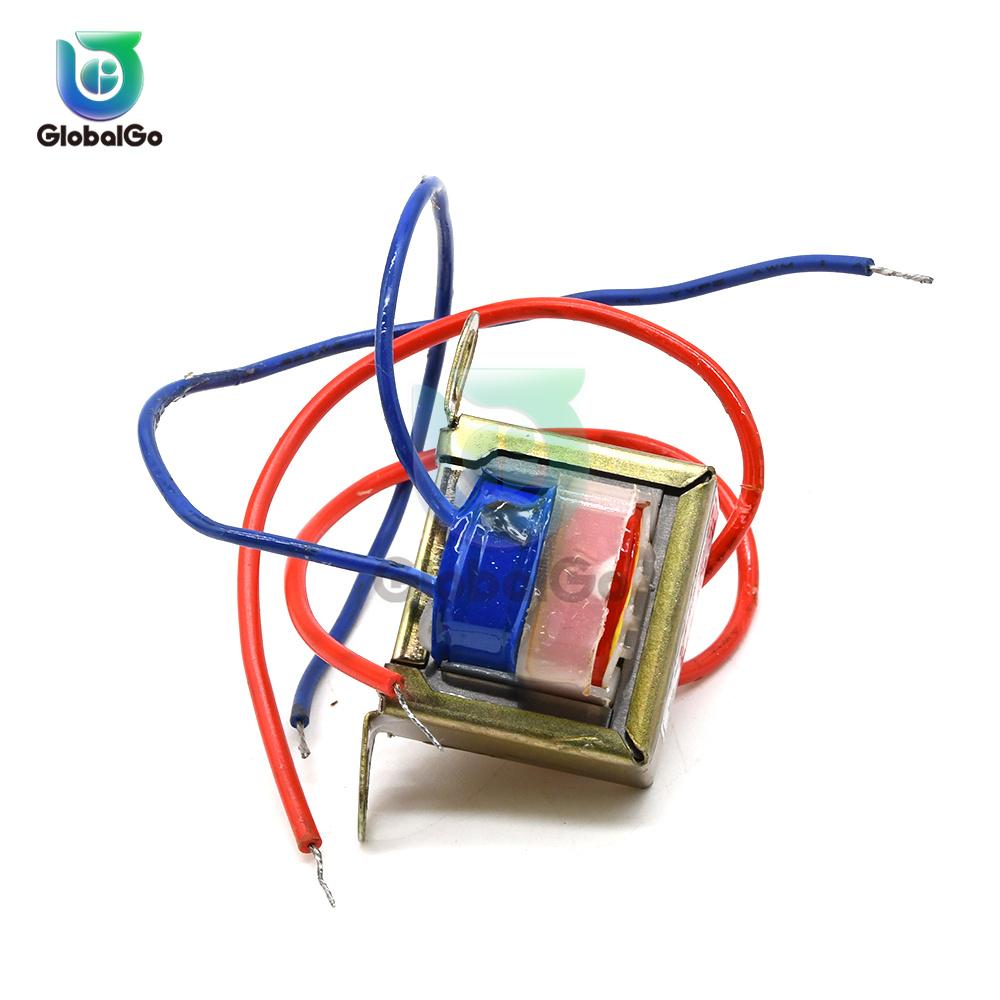 

AC 220 to AC 6V 9V 12V Output Voltage 1W EI Copper Core 50Hz~60Hz Single Voltage 2 Line Copper Power Transformer AC220 to AC9V