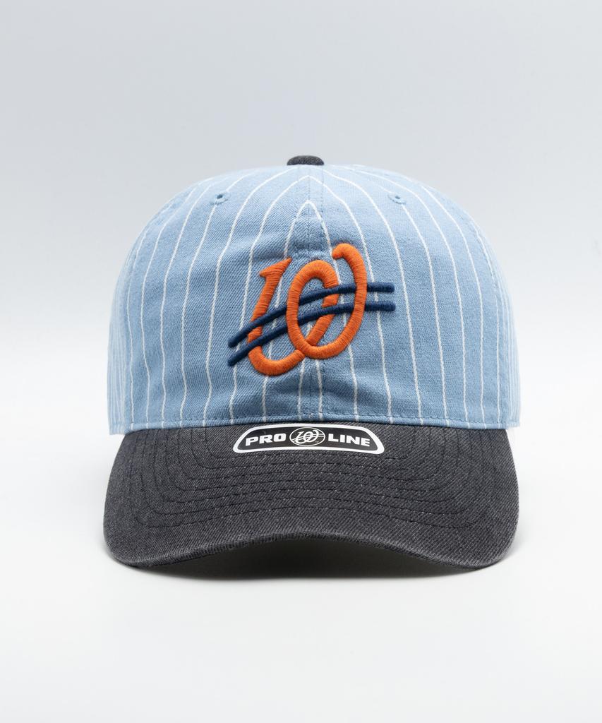 Wieoldeuwoldeu Baseball Denim Stripe Ball Cap