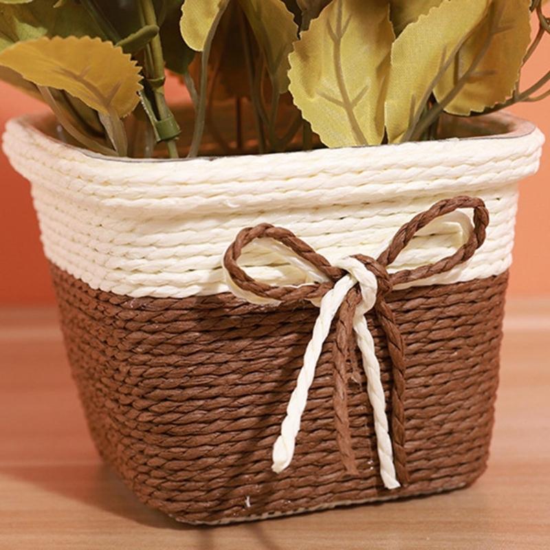 Tabletop Artificial Flower Decorations Simulation Potted Plant Ornaments