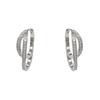 Micro-inlaid Zircon Double-loop Earrings Autumn and Winter Niche Retro Light Luxury High-end Earrings Simple Temperament Versatile Earrings
