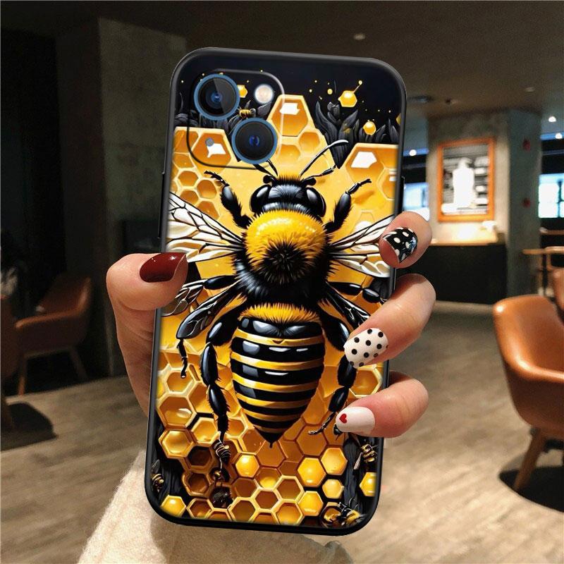 IK7 Art Bees Cartoon New High-End Shell Phone Case for OPPO A3 Pro A72 A74 A76 A77 A77S A78 A79 A94 A95 A18 A40M A58