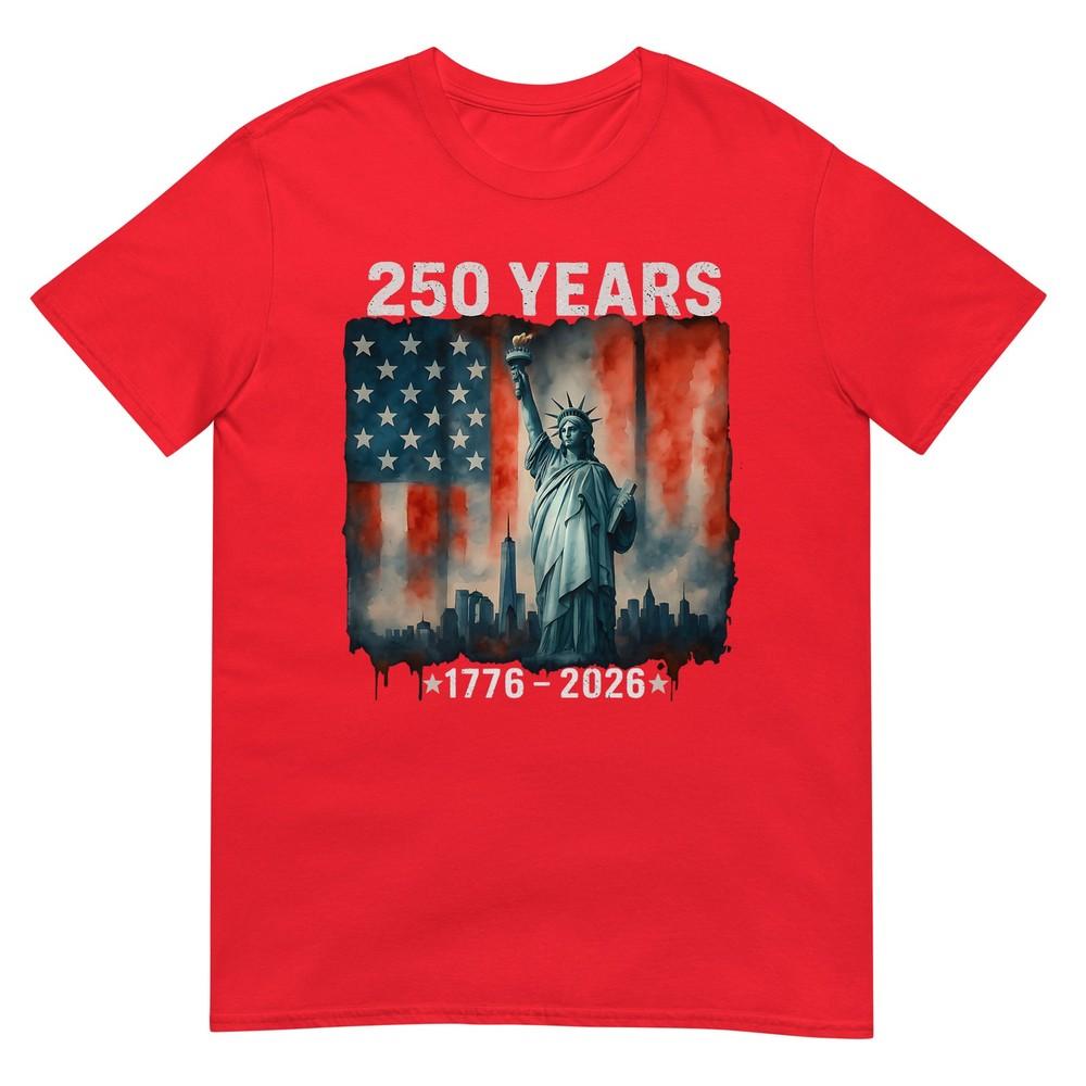 250 Years Flag Statue Of Liberty 17762026 250th Birthday Tshirt S