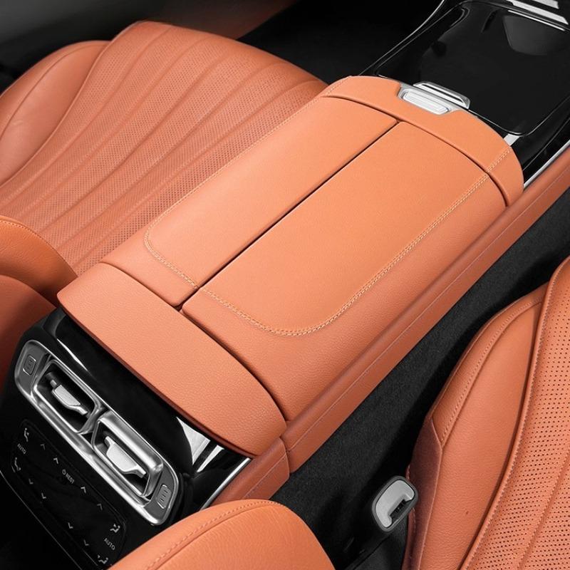 Suitable for Mercedes-Benz S-Class armrest box cover S450L/S400L central control panel car interior with decorative stickers
