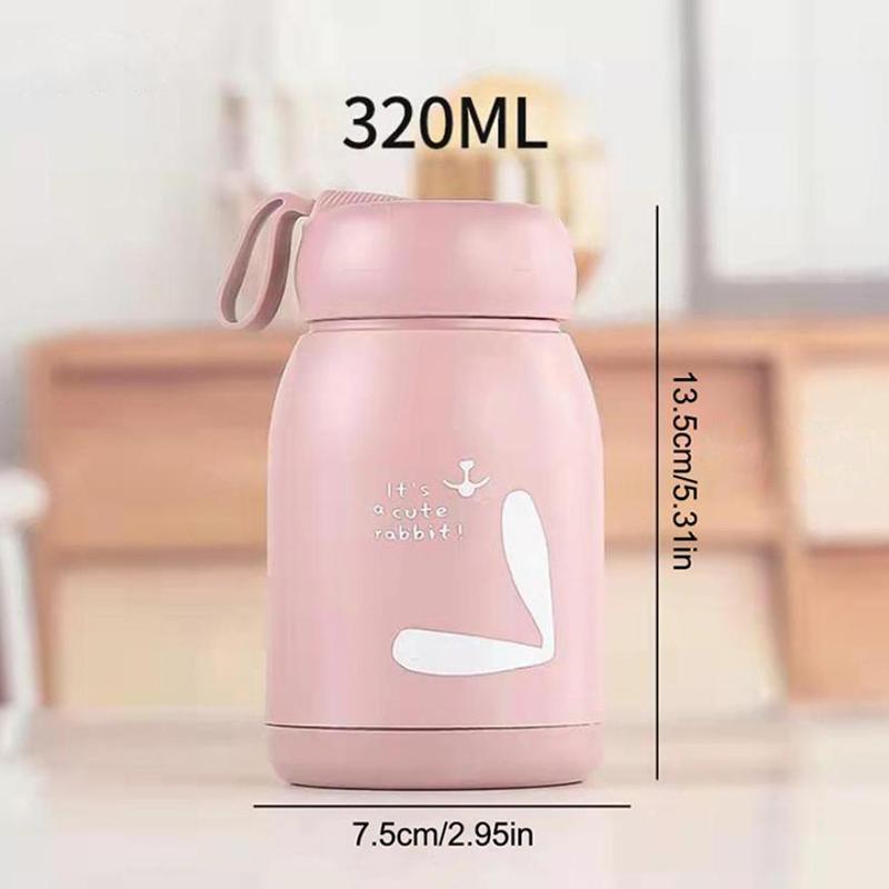 Mini 320ml Cute Thermos Bottle Portable Thermal Mug Glass Insulation Cup Vacuum Flasks Water Bottles For Girls Kid