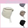Autumn Winter Knit Beanie With Drawstring For Women Cold Weather Comfort
