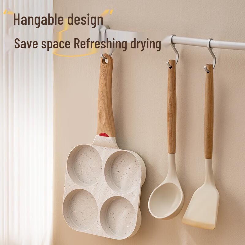 ASD 4-Hole Non-Stick Breakfast Frying Pan