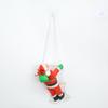Santa Claus ladder doll pendant, Christmas pendant on window wall