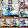 Cartoon Mario Bros Throw Blanket Soft Comfortable Sofa Blankets and Throws Flannel Blankets for Adults