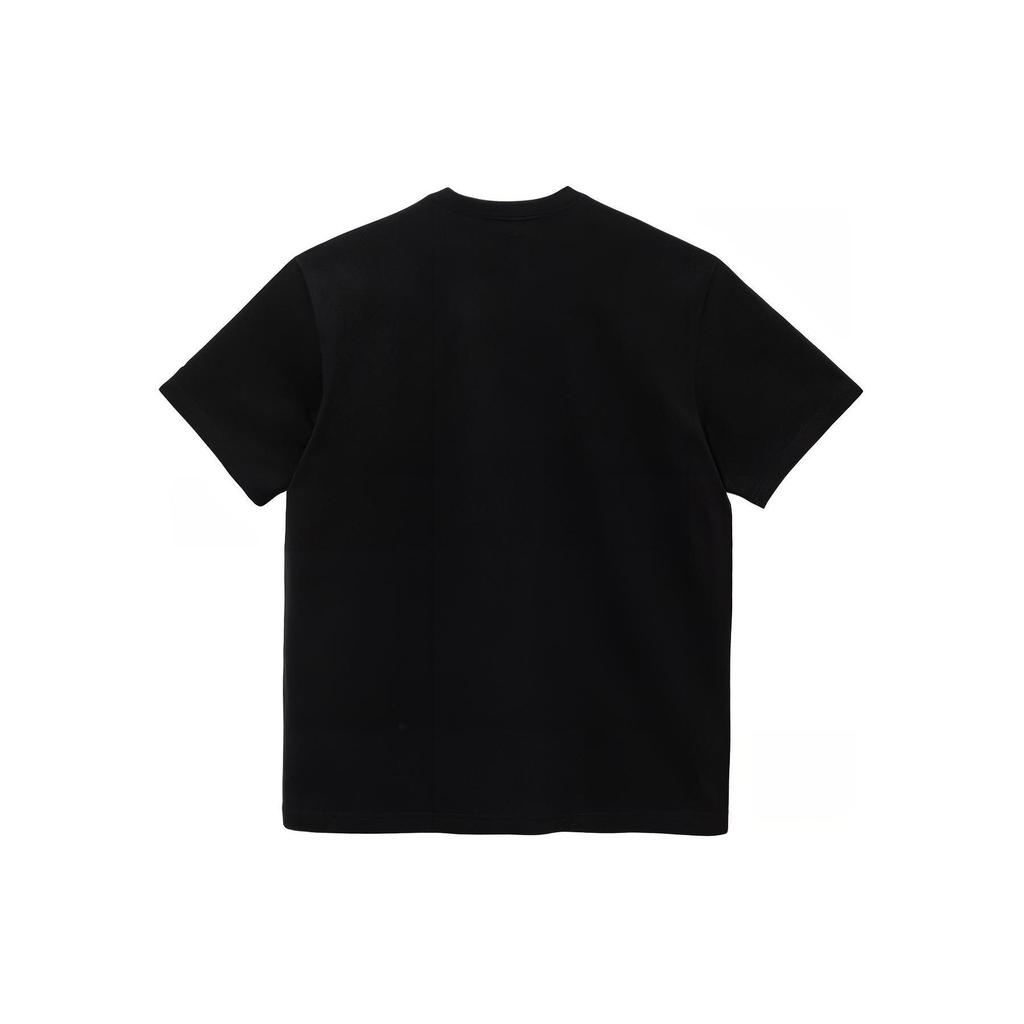 New Era SS24 Woven Pocket Crew Neck Short Sleeve T-Shirt Unisex Tops Black 14179049