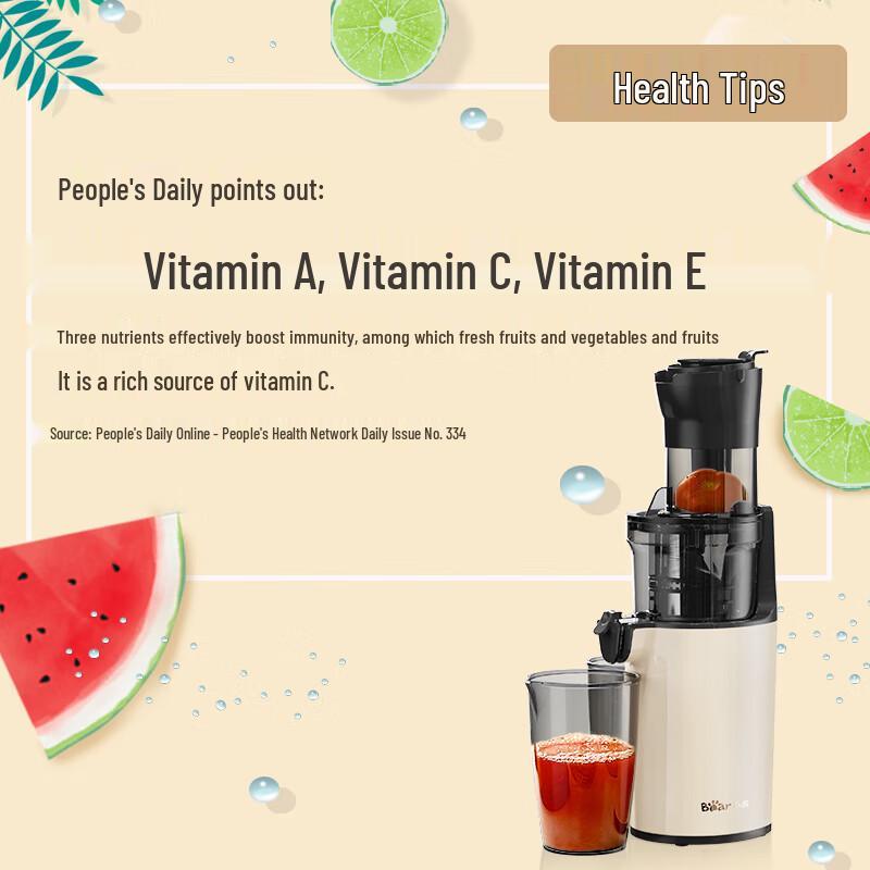 Bear Cold Press Juicer CN plug (adapter included)