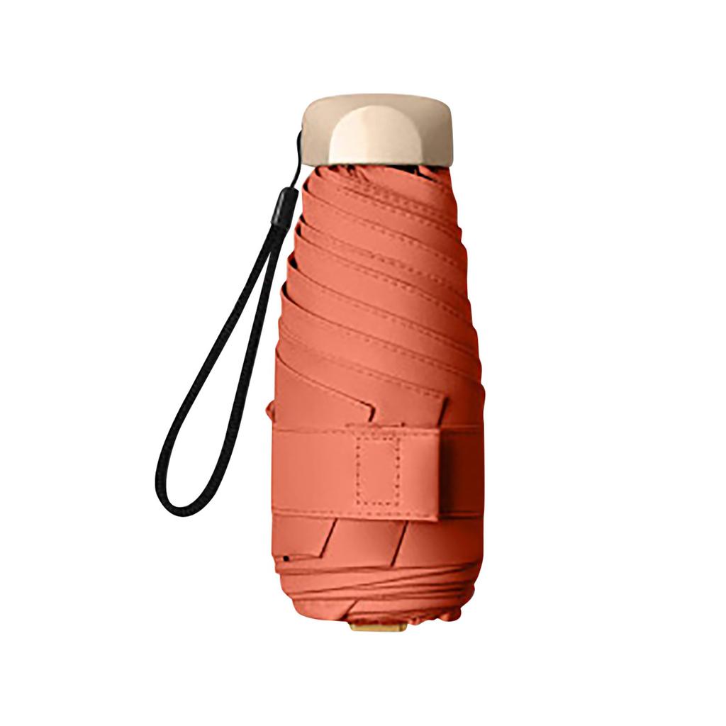 Mini Capsule Umbrella Small Pocket Rain Umbrella Folding Uv Ultraviolet Protection Ultra Mini Durable Sun Umbrella