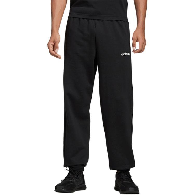 adidas Knitted Sweatpants Men's Black Moderate Cuffed Pants DU0371