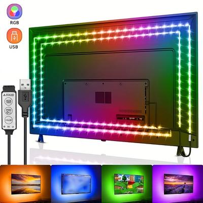 TV RGB Striplight with 3-Key Control USB 5V / Bluetooth TV Backlight Strip Home Party Decoration