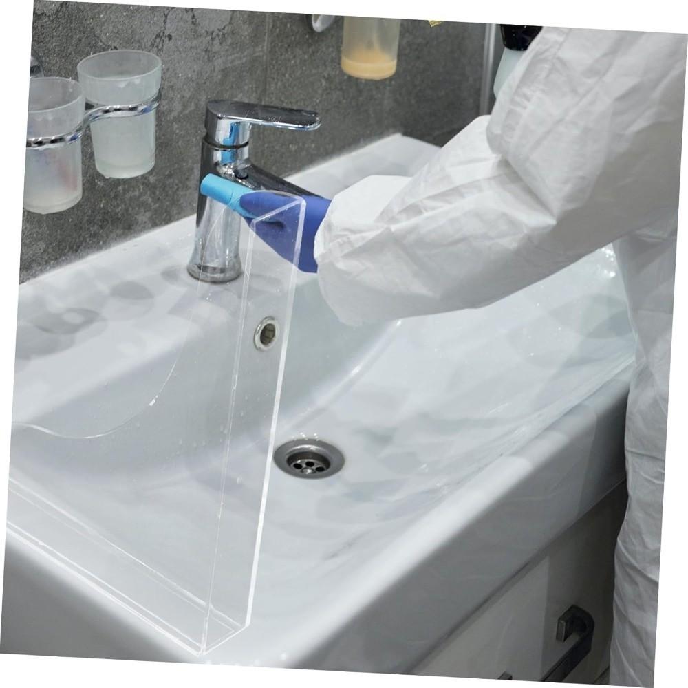 Acrylic Bathtub Splash Guard Easy Install Transparent Water Baffle Plate Waterproof Self-Adhesive Washbasin Sink Baffle Tub