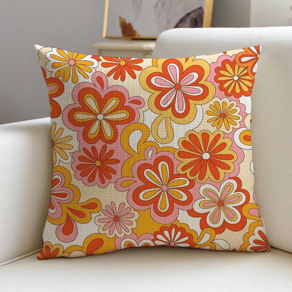 Gentle SSoft Retro Crazy FloralS Cushion Cover Pcs Linen Throw Pillow Covers X X Modern Home Decor