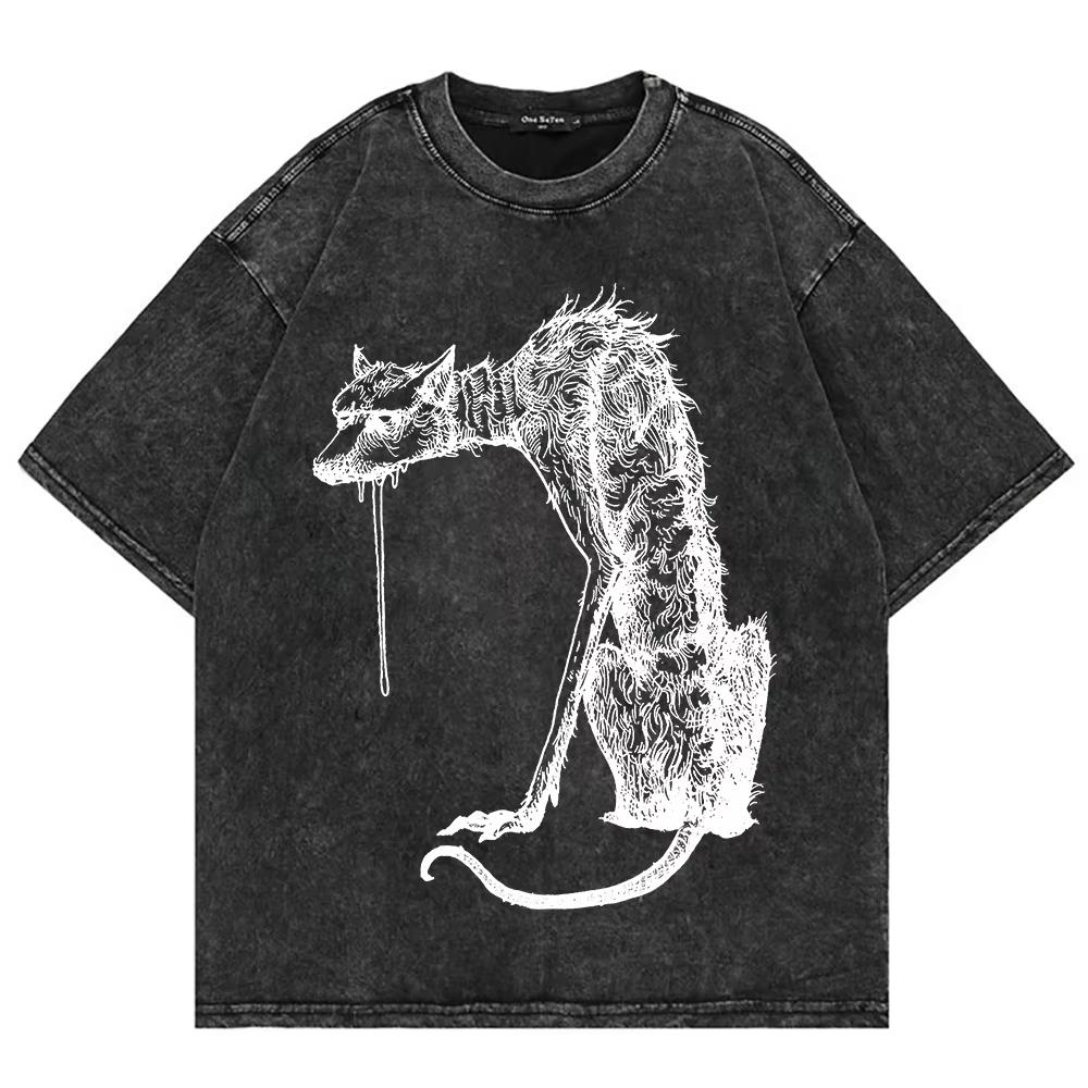 

Cotton Vintage Washed Sofia Isella I m Camera Dog s Dinner T Shirt Men/Women Bunny The Glow Acid Wash Tees Shirts S