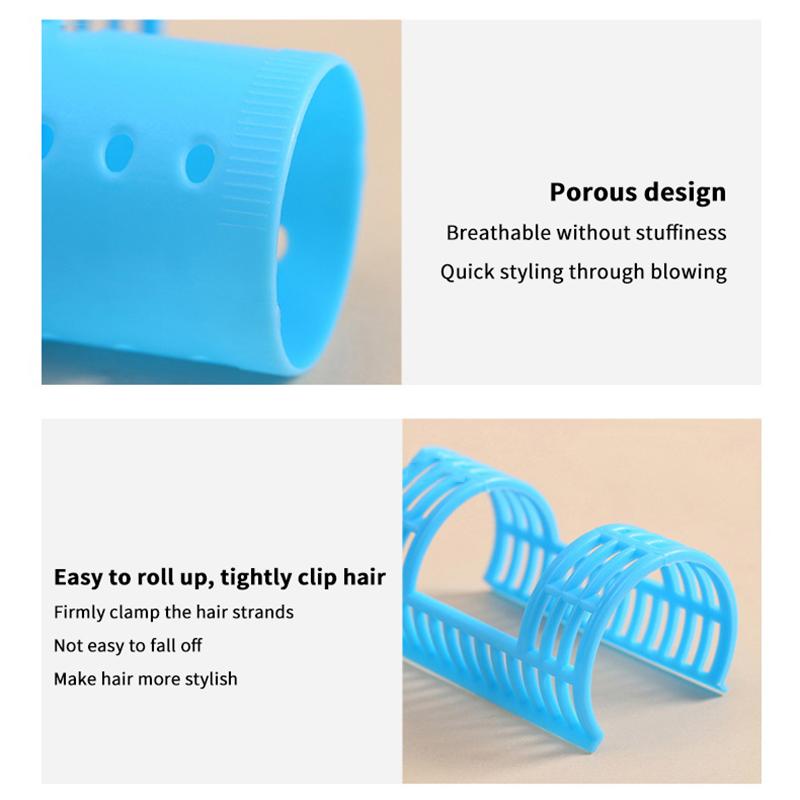 6/8/10/12/14Pcs Heatless Hair Curler Plastic Heatless Hair Rollers Lazy Curls Root Perm Rods Bangs Curling Rod Hair Styling Tool