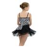 Kinder Mädchen Wettkampf-Body Ärmellos Verstellbare Träger Strass-Verzierung Patchwork Jumpsuit Eingearbeiteter Slip für Gymnastik Bühne