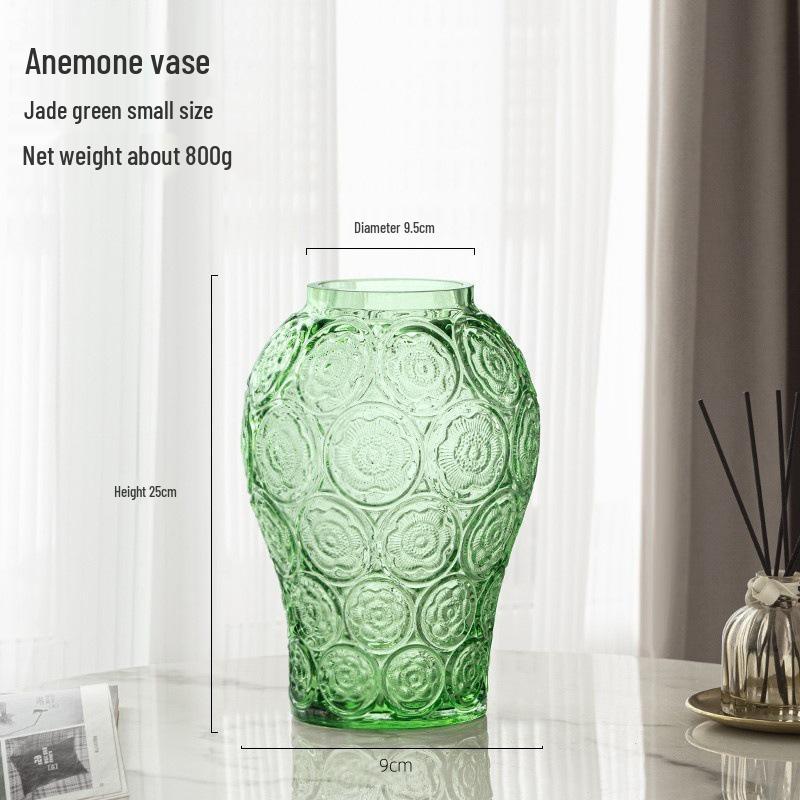 Internet Celebrity Style Transparent Glass Vase for Hydroponic Flower Arrangements - Gypsophila Display for Living Room or Dining Table