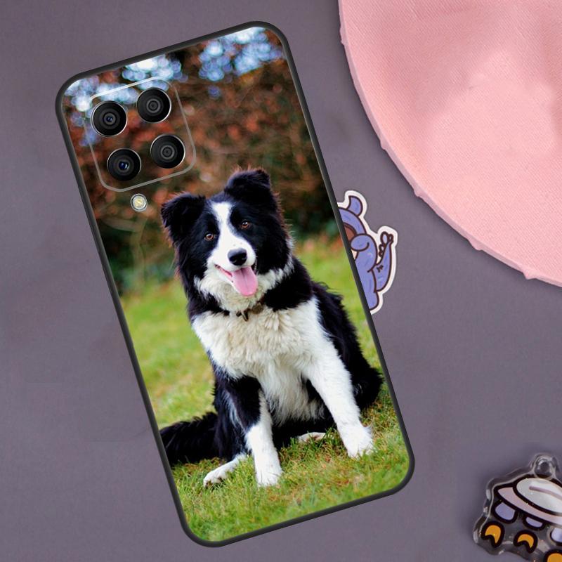 Border Collie Dog Case For Samsung Galaxy M13 M33 M53 M20 M30s M31s M12 M32 M52 M11 M21 M51 M14 M34 M54 M55