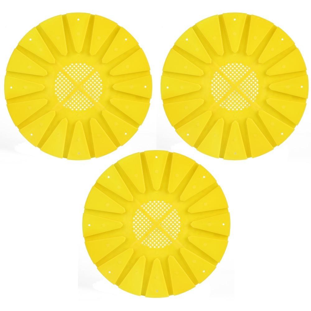 3Pcs Yellow Beehive Exit Disc ABS Beekeeping Equipment Bee Escape Disc Beekeeping