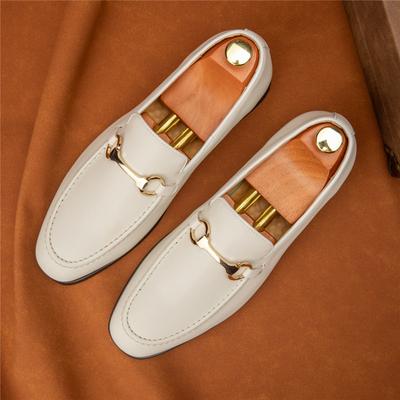New Luxury Designer  Men's Pointed Dress Business Formal Shoes Male Slip On Casual Loafers Wedding Dress Homecoming Footwear
