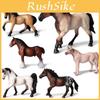 Childrens Animal Model Toy Plastic Wild Horse Figurine For Educational Playtime