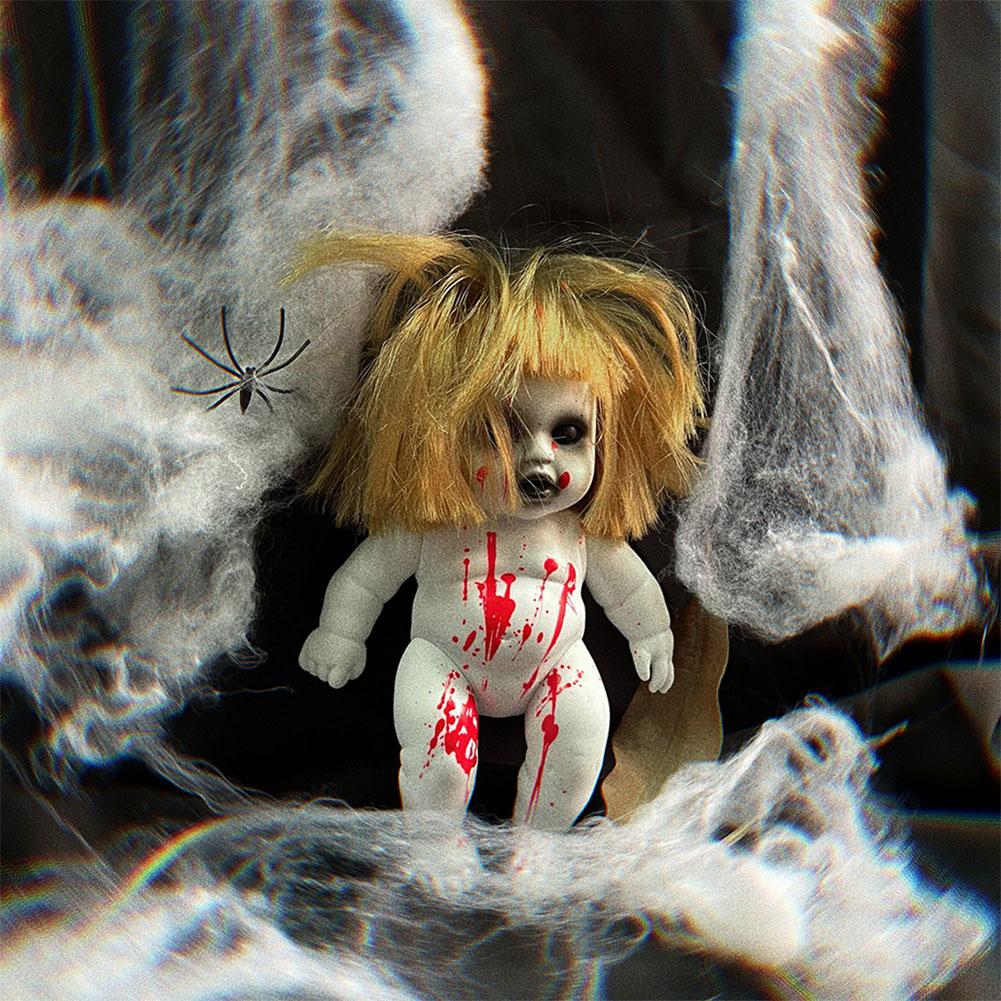 Halloween Ghost Baby Hanging Doll Scary Baby Doll Decorative Haunted House Adornment Zombie Baby Decoration Party Supplies