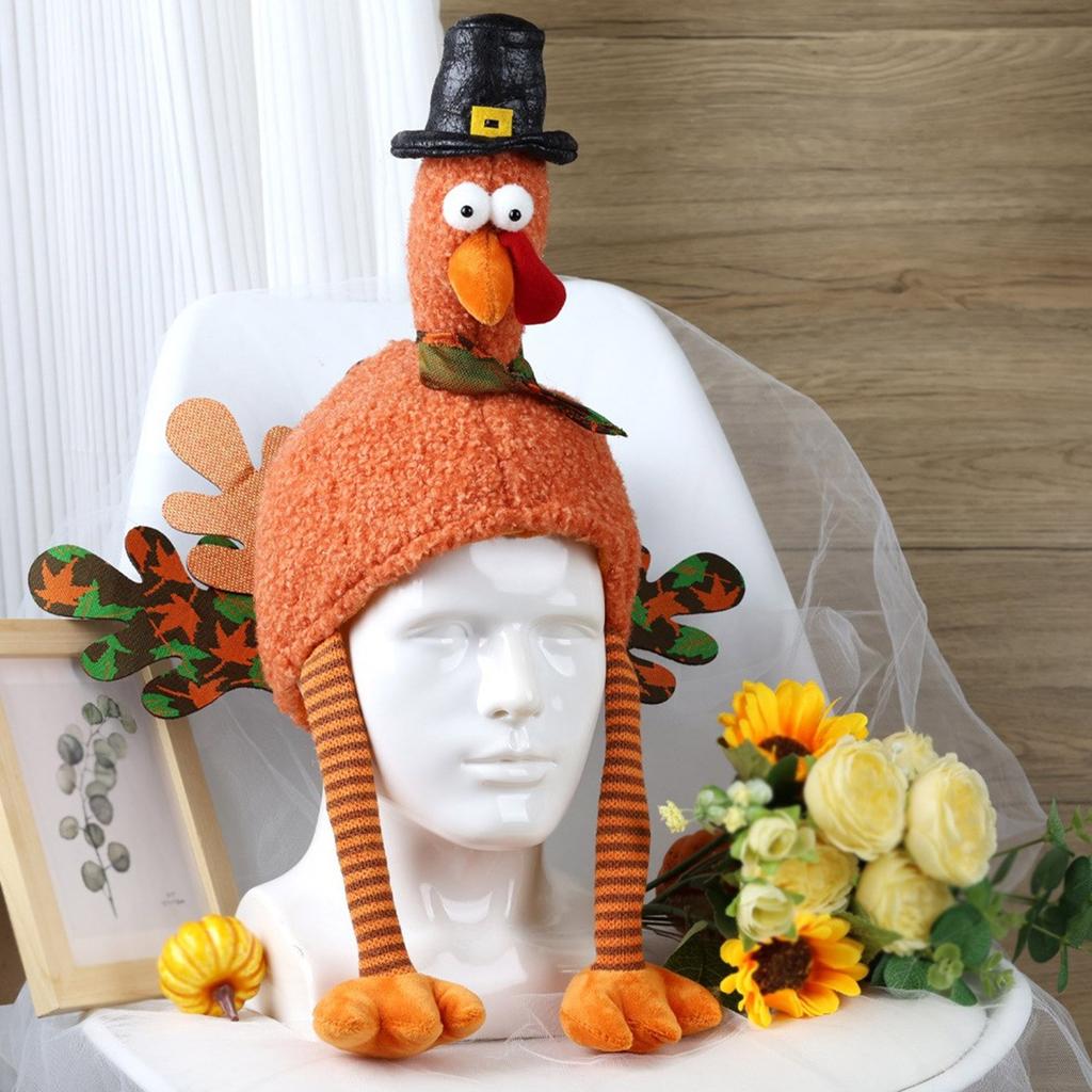 Laugh Inducing Turkey Christmas Hat Individualized Turkey Hat Ornament For Christmas And Thanksgiving Party Dress