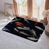 Animal A Koi Floor Mat Eco  Flannel Doormat Non Slip Odorless Indoor Floor Rug Soft Short Plush Home Mat