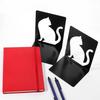 1 Pair Metal Cat Book Ends Cute Cat Bookends for Shelves Decorative Book Support