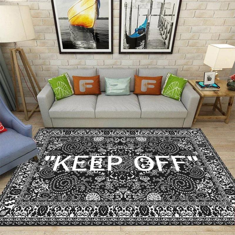 Non calpestare Tappeto Pavimento Comodo Antiscivolo Assorbente Macchie Resistente Zona Soggiorno Camera da Letto Tappeti Decorazione Casa