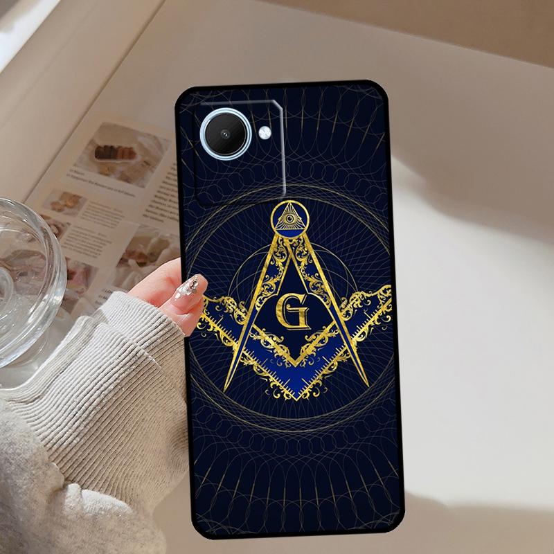 Freemasonry Logo Symbol For Realme 14 Pro Plus 10 11 12 13 GT 6 6T 5 GT7 Pro C67 C61 C55 C53 C51 C21Y C25S C75 Case