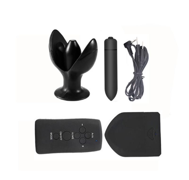 Electro Shock Glans Trainer Massage Cup Men Delay Training Masturbator  Electric Stimulator Anal Plug With Vibrator Sex Toys