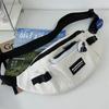 Korean Style Unisex Fashion Chest Bag Crossbody Waist Bag Messenger Bag Sportswear Shoulder Bag Casual Outdoor Bags Lovers Gift for Men and Women