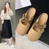 Fashion Women's Half-slip Slippers Comfortable Breathable Flat Loafers Shoes for Woman Trendy Retro Beach Sandals Zapatos Mujer