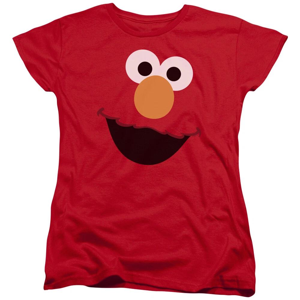 Sesame Street  Elmo Face  Women s T-Shirt 4XL