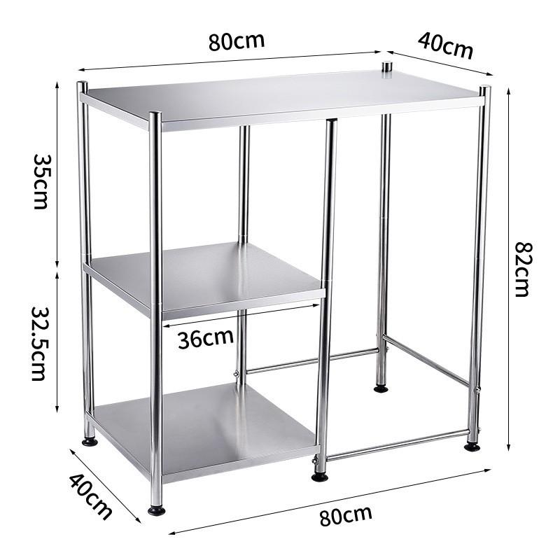 Verdicktes Edelstahl Gasgestell Haushaltsküchentischregale Multifunktionales Gasherd-Lagerregal