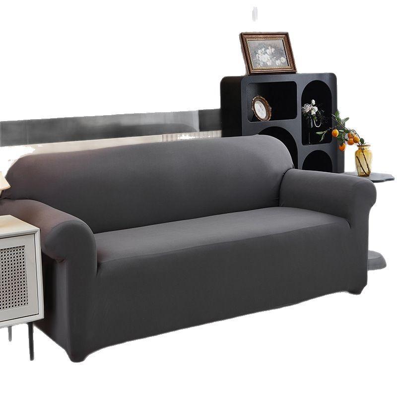 Simple Solid Color Waterproof Sofa Cover Elastic Dustproof Cover Cloth Anti Cat Scratch Urine Proof Sofa Towel Sofa Protective Cover