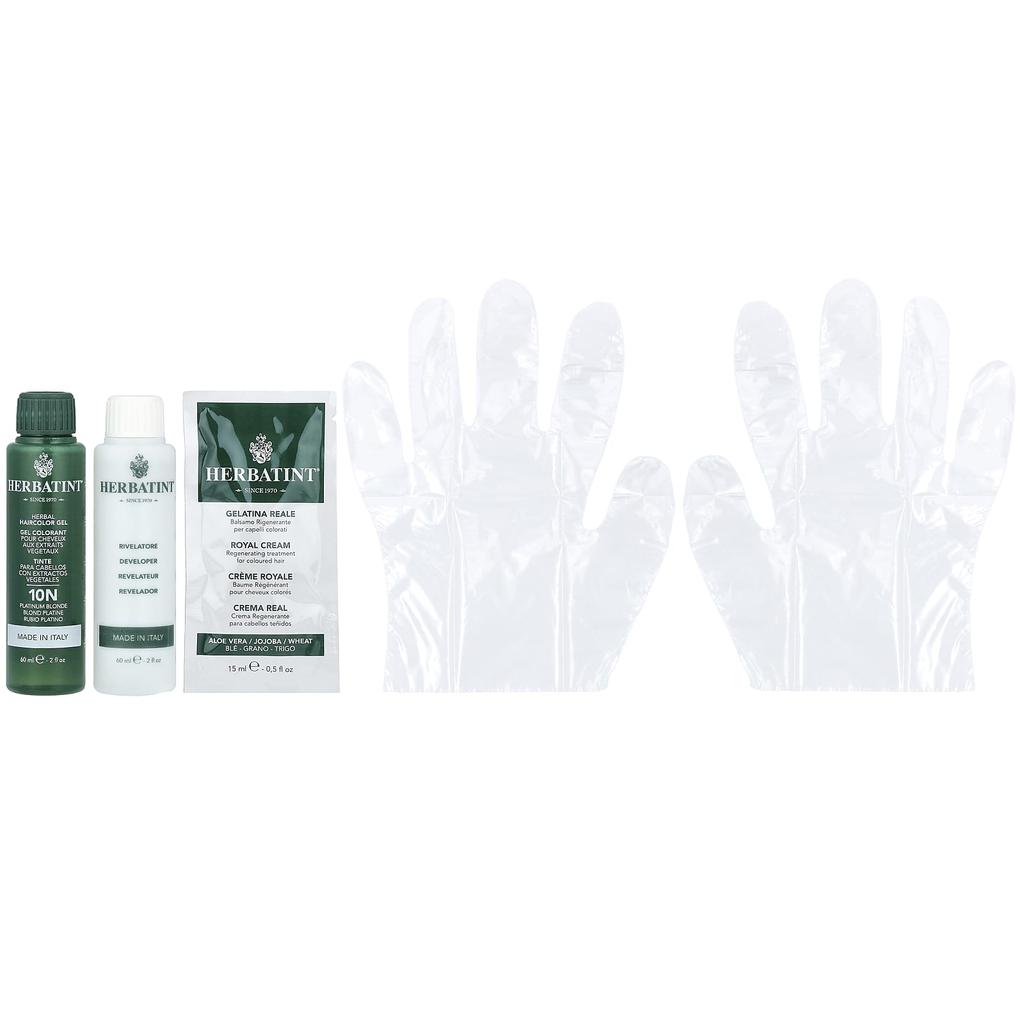 Herbatint Permanentes Farbgel, 10N Platinblond, 4,56 fl oz (135 ml)