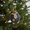 Sheep Shape Christmas Ornament Felt Material Felt Pendant Cute Xmas Hanging Charm  Gift Decoration