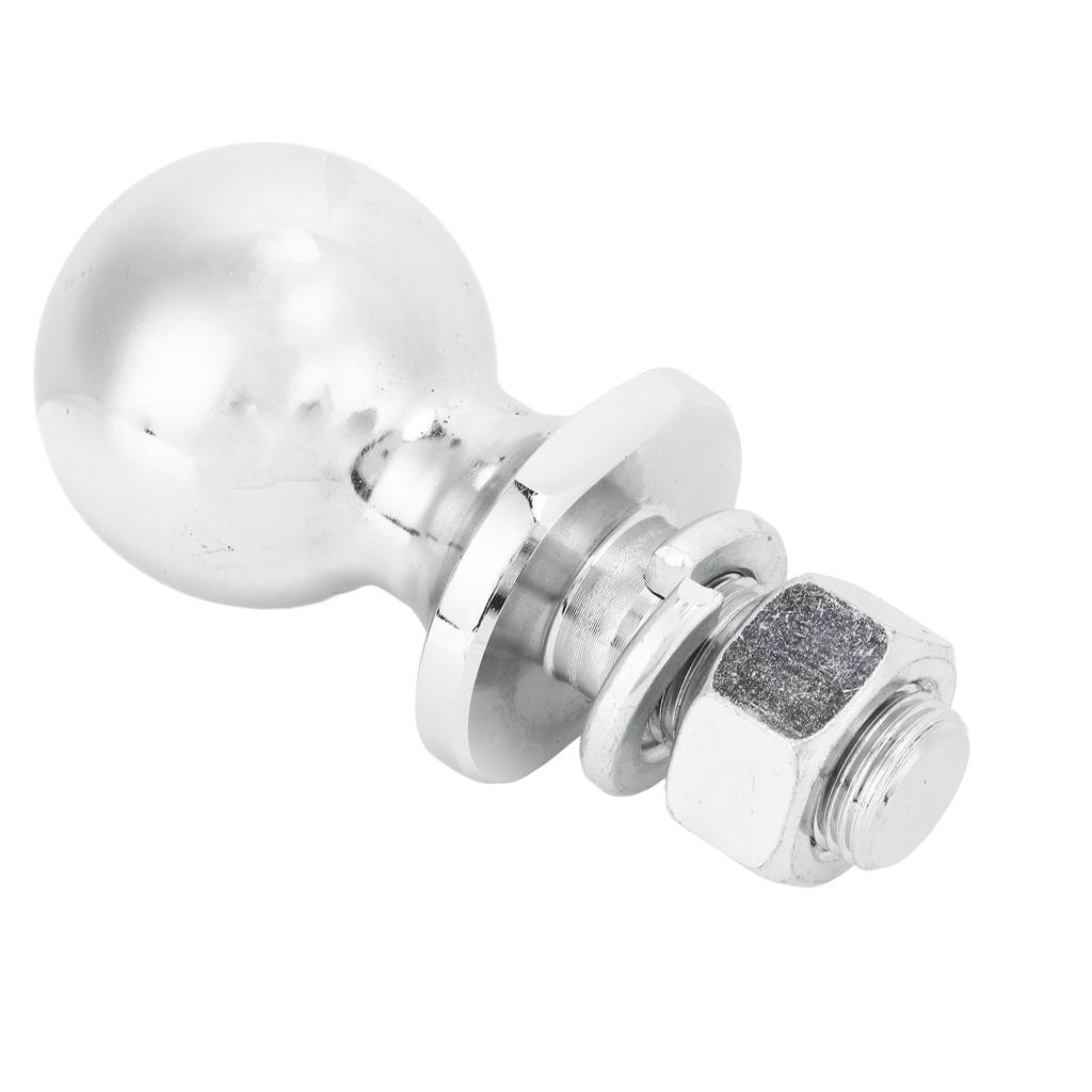 1‑7 8in Diameter Chrome Hex Nut Hitch Ball for ATV UTV Lawn Tractor 5 8x1‑3 4in Shank 2000 LBS