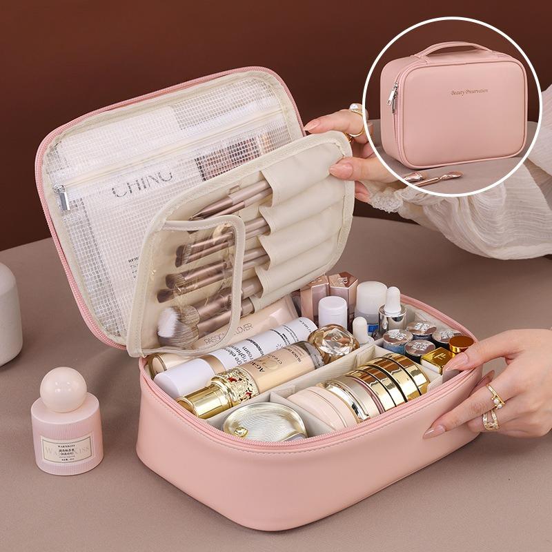 New Women's Cosmetic Bag Portable Storage Bag Large Capacity Luxury Makeup Bag Travel Organizer Essentials Toiletry Bag