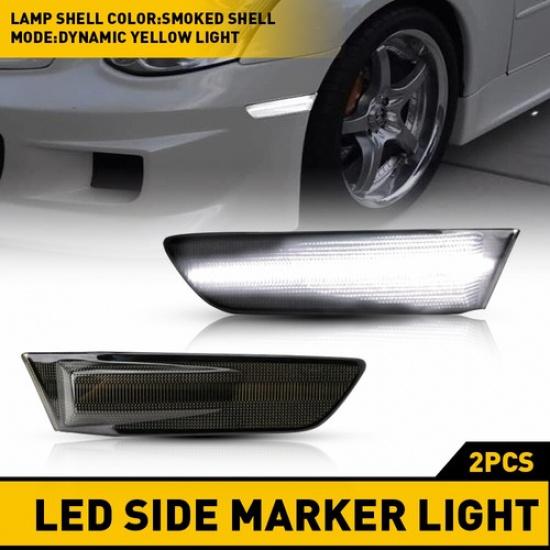 

White LED Front Bumper Side Marker Lights For Nissan 44964 Skyline V35 Coupe