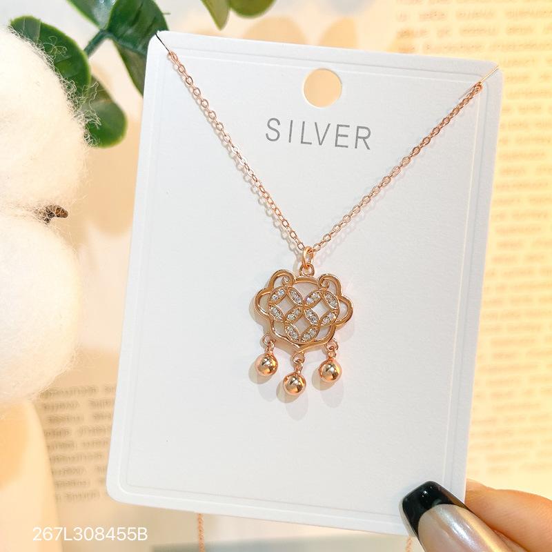 

Ожерелье из стерлингового серебра 925 пробы, женская медная монета, длительный срок службы, кулон, шейная цепочка