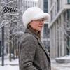 Solid Color Fuzzy Hat Plush Faux Fur Baseball Cap for Men Women, Fluffy Winter Warm Stretchy Cold Weather Accessories Cap, Adjustable Unisex