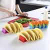 Wave Shape Plastic Taco Holder Stand, Mexican Taco Shell Display Rack, Food Storage Tray Holder for Home Kitchen Restaurant Tableware