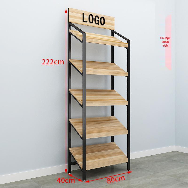 Slanted Multi-Layer Display Rack for Snacks, Jewelry, and Shoes