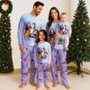 Conjuntos de pijamas combinando para a família, roupas de lazer, blusas de manga comprida combinando para a família + conjunto de calças